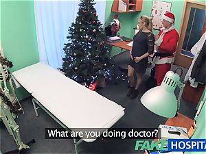 FakeHospital physician Santa spunks two times this year