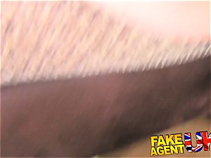 FakeAgentUK Deep throating and ass-fuck from timid first-timer